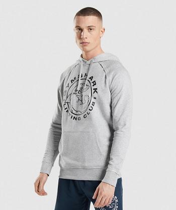 Sudadera Con Capucha Gymshark Legacy Hombre Gris Claro | CO 3625BEX